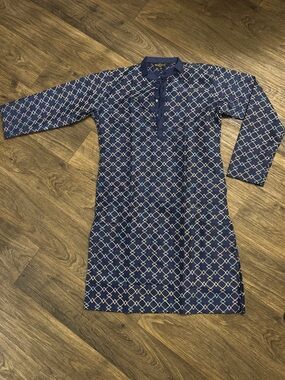 🌍Men’s Navy Print Tunic 🌍